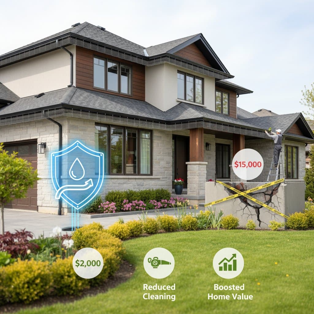 Featured image for Gutter Guards Prevent $15K Foundation Repairs