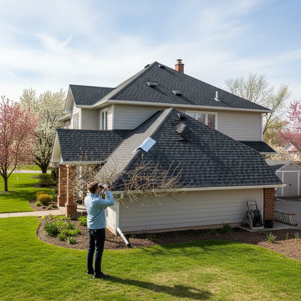 Featured image for Spring Roof Damage You Can Spot From the Ground