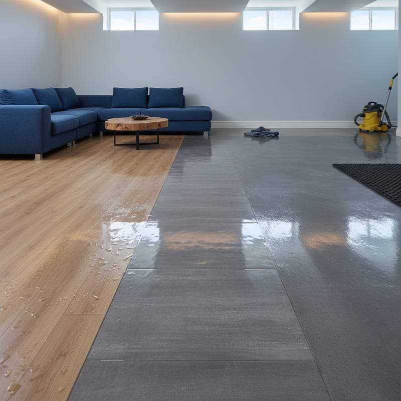 Featured image for Flooring That Survives Basement Floods and Bounces Back