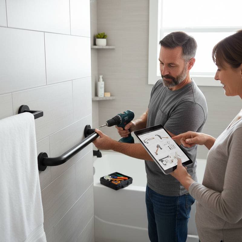 Featured image for DIY Grab Bars: Weekend Safety Fix Under $450