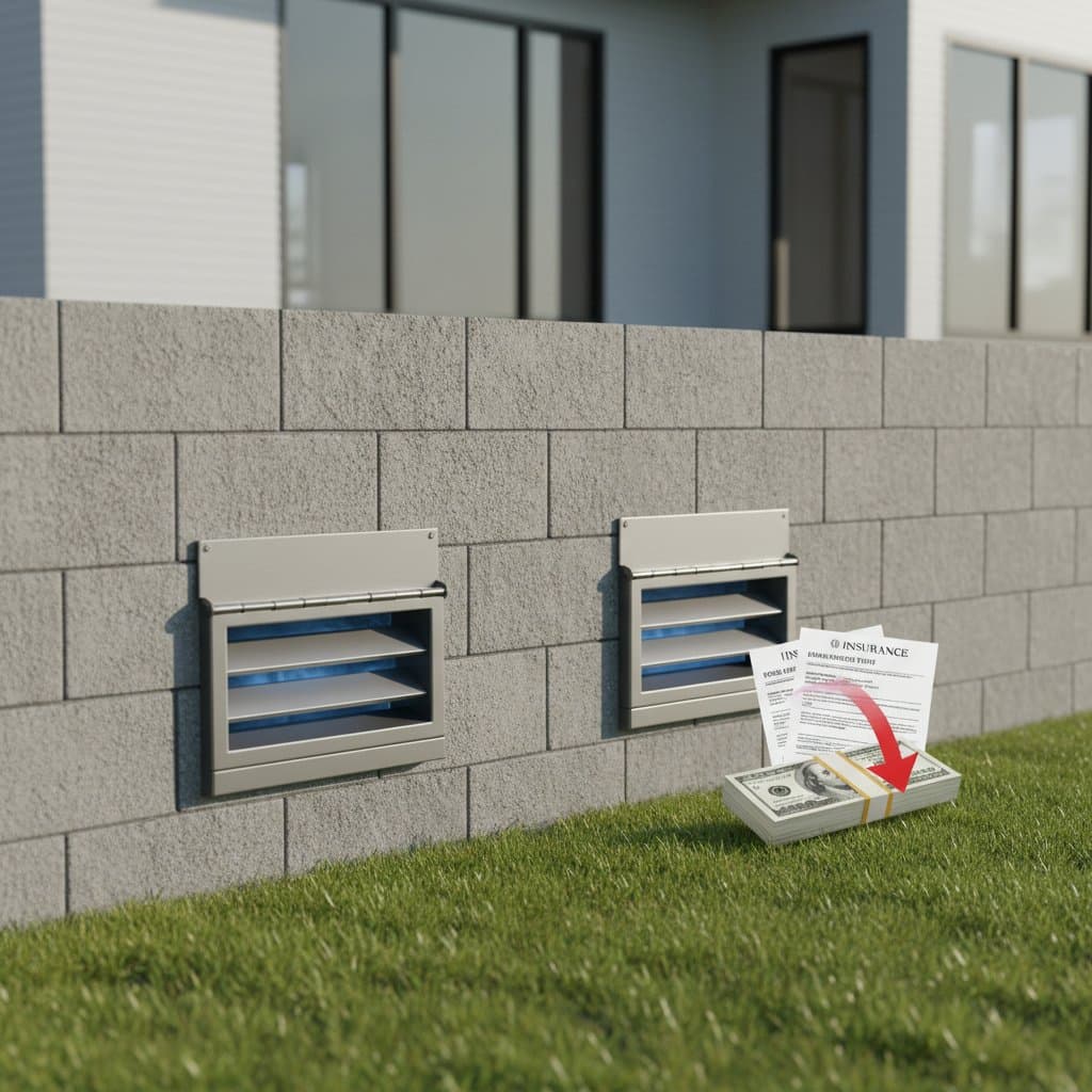 Featured image for FEMA Flood Vents Cut Insurance Costs by Equalizing Pressure