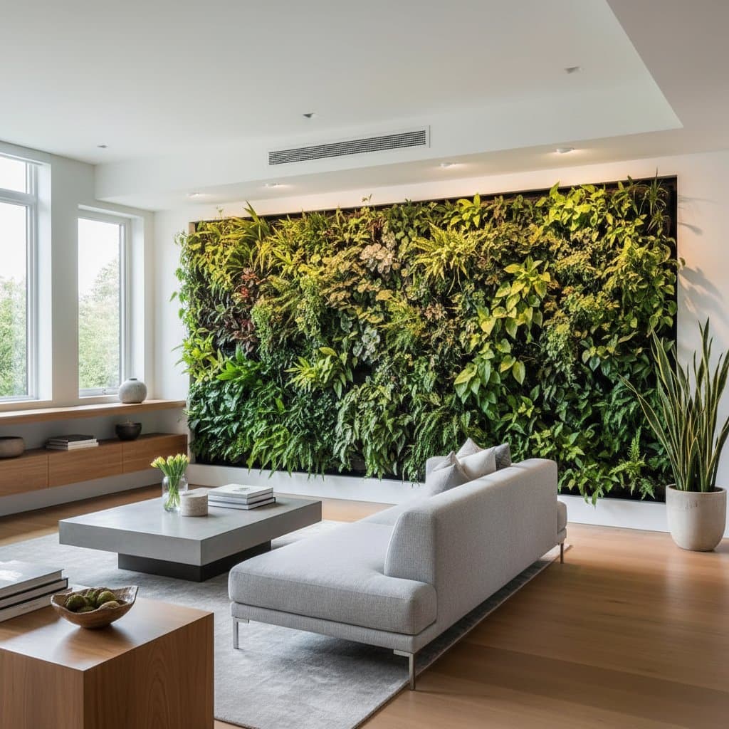 Featured image for Plant Walls Cut HVAC Costs 30% with Biophilic Design