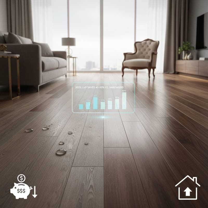 Featured image for LVP Saves 40-60% vs Hardwood in 2025