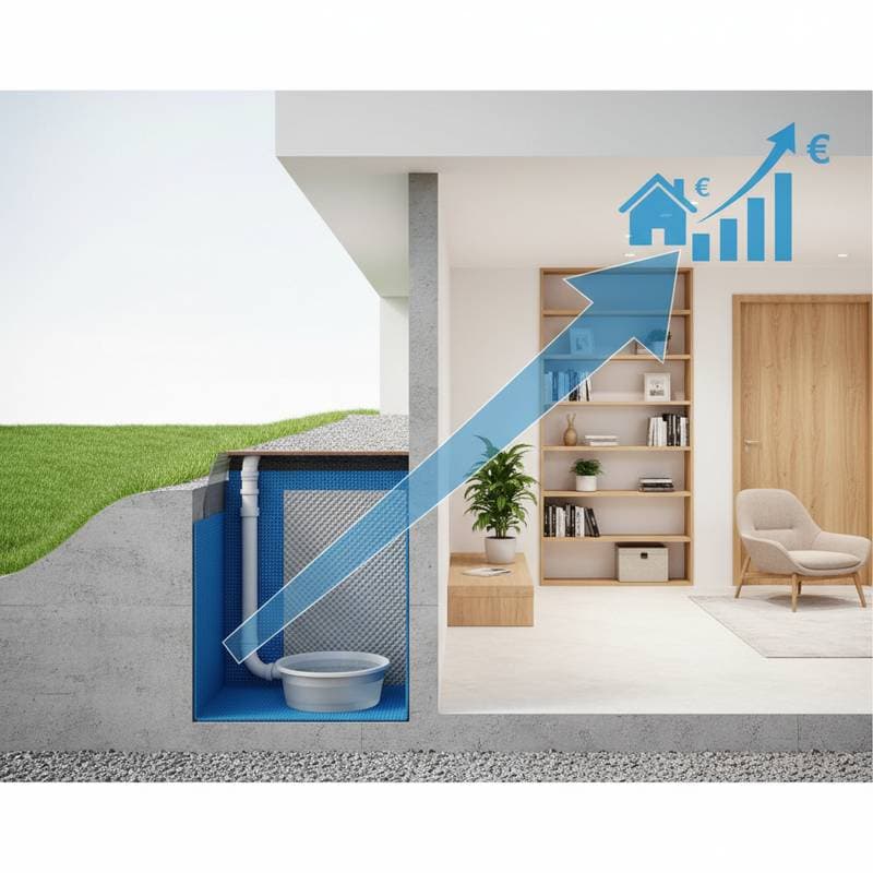 Featured image for Basement Waterproofing ROI: 25-Year Value Protection